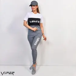 ست تیشرت و شلوار دخترانه مدل Levis (خوش رنگ و جذاب)