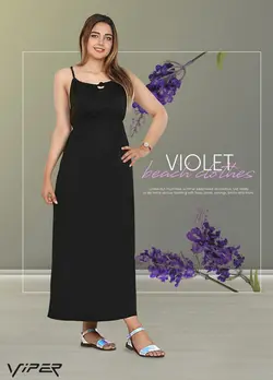 پیراهن ساحلی دخترانه طرح VIOLET (همراه روزهای گرم تابستانی)
