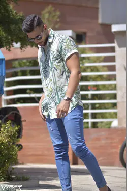 پيراهن مردانه هاوايی مدل FIA