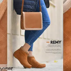 ست دخترانه کیف و کفش طرح REMY (شتری رنگ و شیک)