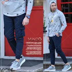شلوار اسلش مردانه طرح MINDO (سرمه ای و جذاب)