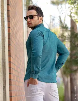 پیراهن مردانه Marta مدل 11654(فیروزه ای رنگ)