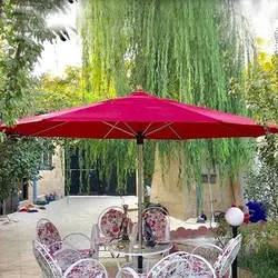 سایه بان چتری پایه وسط قطر 4 متری - فروشگاه اینترنتی ویلاسازه
