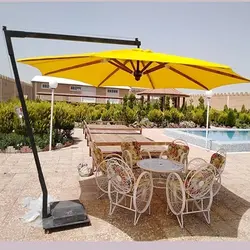 سایبان چتری پایه کنار قطر 4 متر - فروشگاه اینترنتی ویلاسازه- سایبان استخری