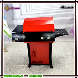 باربیکیو 60 سانتی گازی مدرن کابینت دار و پلوپز دار - فروشگاه اینترنتی ویلاسازه