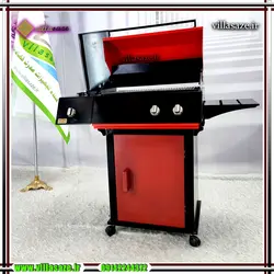 باربیکیو 60 سانتی گازی مدرن کابینت دار و پلوپز دار - فروشگاه اینترنتی ویلاسازه