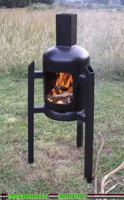 بخاری هیزمی کپسولی مدرن - فروشگاه اینترنتی ویلاسازه