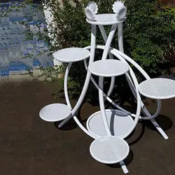 استند گل طرح دایره چند طبقه - فروشگاه اینترنتی ویلاسازه - انواع جاگلدانی ویلاسازه