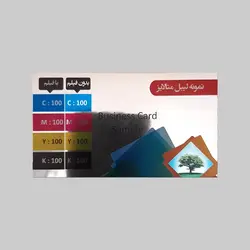 لیبل PVC متالایز نقره‌ای براق (چاپ افست)
