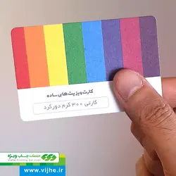 کارت ویزیت کارتی (شومیز) دورگرد بزرگ