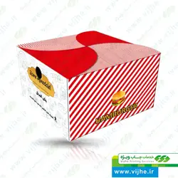 جعبه همبرگر بیرون‌بر مدل گلبرگ