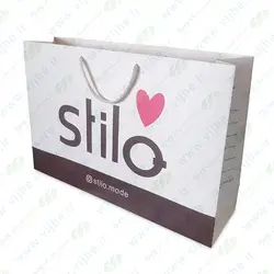 ساک خرید گلاسه 170 گرم روکش سلفون کد V6