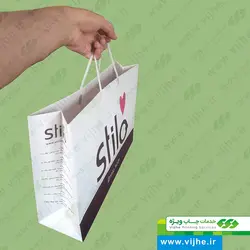 ساک خرید گلاسه 170 گرم روکش سلفون کد V6