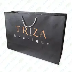 ساک خرید گلاسه 170 گرم روکش سلفون کد V5
