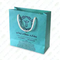 ساک خرید گلاسه 170 گرم روکش سلفون کد V4
