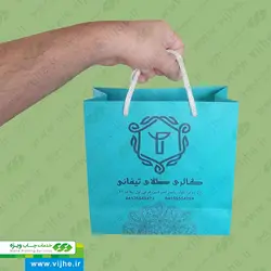 ساک خرید گلاسه 170 گرم روکش سلفون کد V4