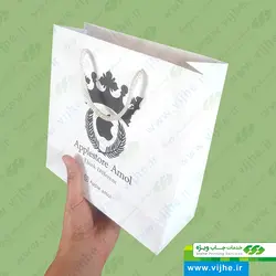 ساک خرید گلاسه 170 گرم روکش سلفون کد V3