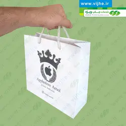 ساک خرید گلاسه 170 گرم روکش سلفون کد V3