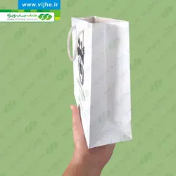 ساک خرید گلاسه 170 گرم روکش سلفون کد V3