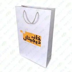 ساک خرید گلاسه 170 گرم روکش سلفون کد V1