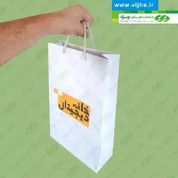 ساک خرید گلاسه 170 گرم روکش سلفون کد V1