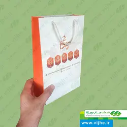 ساک خرید گلاسه 170 گرم روکش سلفون کد V2
