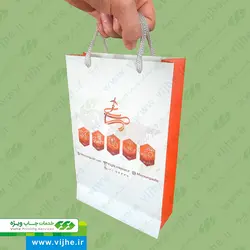 ساک خرید گلاسه 170 گرم روکش سلفون کد V2