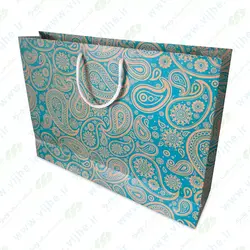 ساک خرید گلاسه 170 گرم روکش سلفون کد V8