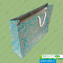 ساک خرید گلاسه 170 گرم روکش سلفون کد V8