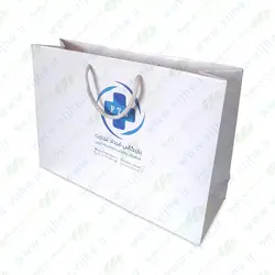 ساک خرید گلاسه 170 گرم روکش سلفون کد V9