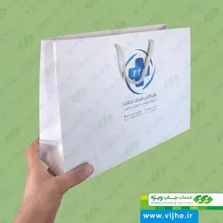 ساک خرید گلاسه 170 گرم روکش سلفون کد V9