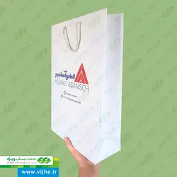 ساک خرید گلاسه 170 گرم روکش سلفون کد V7