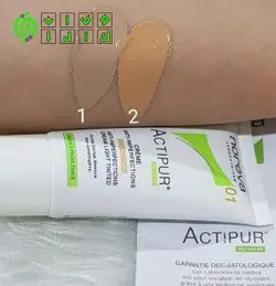 پک 12 تایی کرم ضد جوش رنگی اکتی پور نوروا مدل Golden Tinted Actipur حجم 30 میلی لیتر-کرم پودر عمده