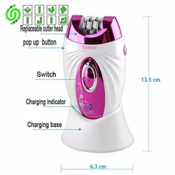 اپیلاتور و موکن سه کاره کیمی 205 مدل KEMEI 205 Epilator