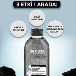 ژل میسلار گارنیر مدل CHARCOAL زغال فعال 400 میل