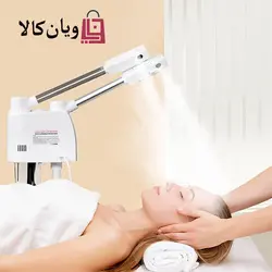 دستگاه بخور دو لول اوزون دار دکمه ای سفید