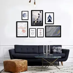 تابلو دیواری چند تکه تم سرمه‌ای (۱)