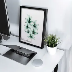 تابلو مدرن گل ابریشمی