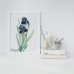 تابلو مدرن گل و برگ