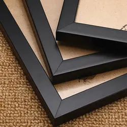 تابلو مدرن برگ سوزنی مشکی