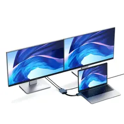 مبدل USB-C به HDMI ساتچی مدل DUAL 4K | فروشگاه وصال فناوران