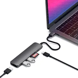 هاب 6 پورت USB-C ساتچی مدل SLIM V2