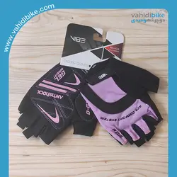 دستکش دوچرخه سواری نیمه وایب مدل بلوگا ژل 0060 _ VIBE beluga