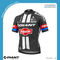 لباس دوچرخه سواری جاینت آلپسین_مدل Alpecin SS team jersey مشکی قرمز