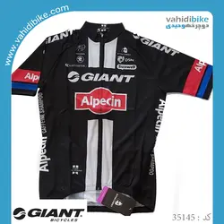 لباس دوچرخه سواری جاینت آلپسین_مدل Alpecin SS team jersey مشکی قرمز
