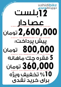 دوچرخه 12 عصا دار بلست مدل TWISTER