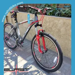 دوچرخه 27.5 بلست مدل GRAVEL نوک مدادی زرشکی