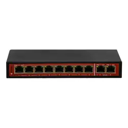 سوییچ 8 پورت PoE ایزی‌گیگز مدل SWU-1401-10GP