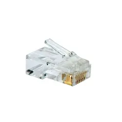 کانکتور RJ45  cat 6 پلاستیکی مارک AMP بسته ۱۰۰ عددی