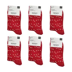 جوراب زنانه اینفینیتی مدل 9030 بسته 6 عددی